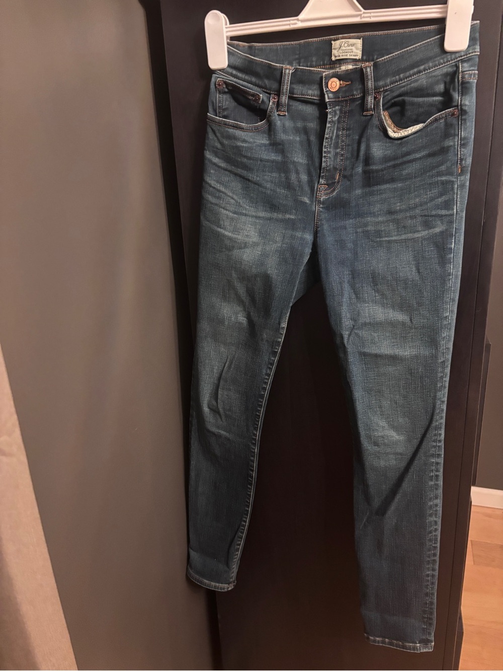J. Crew Skinny Jeans in Medium Blue Wash